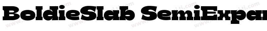 BoldieSlab SemiExpan字体转换